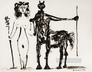 Centaure et bacchante 1947 キュビスム Oil Paintings